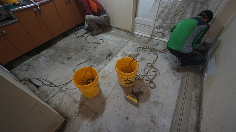 송파 문정 시영아파트 난방 배관 교체 홈파기 공법으로 하루 만에 시공!