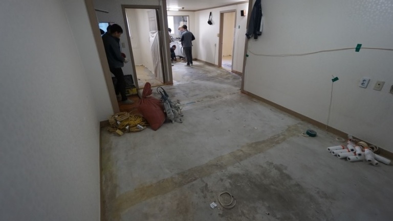 마포 현대아파트 난방, 수도배관 교체 하루 만에 시공 