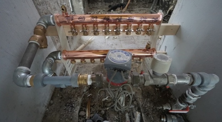 목동 9단지 올 수리 인테리어 공사하면서 난방, 수도배관 교체 시공 