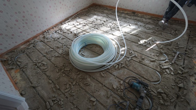 하남 은행아파트 꾸밀레오 홈파기공법 바닥 난방 배관 교체 시공!